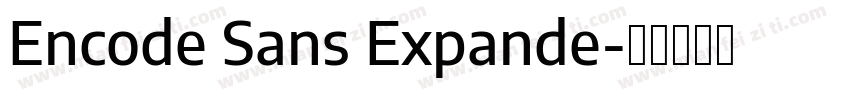 Encode Sans Expande字体转换